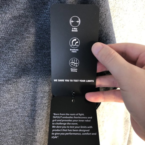 Tapout Men's Small Gray Mock Neck Quarter Zip Long Sleeve Shirt UFC MMA Athlete - Picture 6 of 10